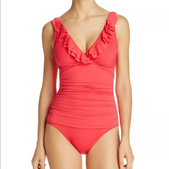 Lauren Ralph Lauren Other - Ralph Lauren One Piece Raspberry Ruffle Swimsuit